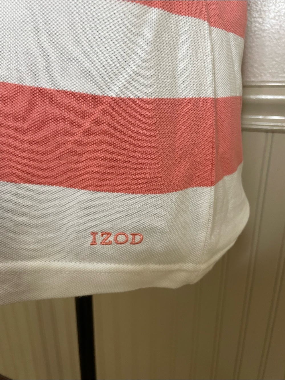 IZOD Women's Striped Polo Shirt - Size M - Picture 7 of 12